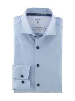OLYMP Luxor Camicia Celeste Olymp In Jersey Modern Fit -Meyer Shop 0 3e27aa32 1700