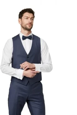 DIGEL Ceremony Abito Elegante Digel Blu Marine Con Panciotto Drop Sei Modern Fit