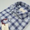 Regent By Pancaldi Camicia Slim Fit Pancaldi In Cotone Caldo Flanella Collo Francese