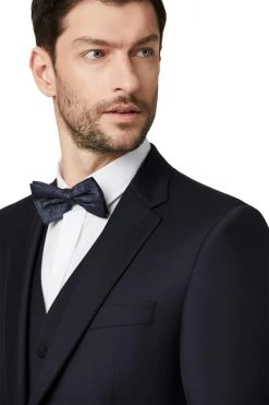 DIGEL Ceremony Abito Elegante Digel Blu Scuro Con Panciotto Drop Quattro Corto