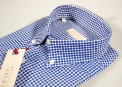 Regent By Pancaldi Camicia Pancaldi A Quadretti Blu E Azzurro Button Down -Meyer Shop 0 400f67f7 1600