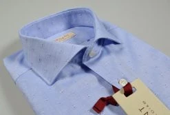 Regent By Pancaldi Camicia Slim Fit Pancaldi Celeste Disegno Ricamato Fil Coupè -Meyer Shop 0 401c8e00 1600