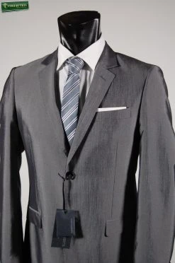 JOHN BARRITT - STYLE FASHION Abito Slim Fit Grigio Lucido John Barritt -Meyer Shop 0 409cbf26 1700
