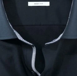 Camicia Blu Olymp Level Five In Cotone Stretch Slim Fit -Meyer Shop 0 4103bbba 706