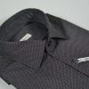 Camicia Ingram Slim Fit Micro Disegno Grigio Nero E Bordeaux