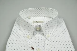 Camicia In Cotone Stampato Ingram Regular Fit Collo Button Down