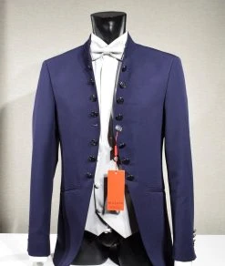 Musani Uomo Abito Musani Bluette Modello Coreana Slim Fit -Meyer Shop 0 477b454d 1200