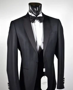 Musani Wedding Smoking Con Panciotto Nero Slim Fit Musani Cerimonia -Meyer Shop 0 48570438 1200