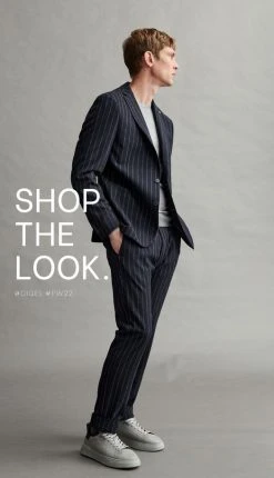 Abito Blu Gessato Digel Sfoderato Slim Fit -Meyer Shop 0 48a8ec3c 913