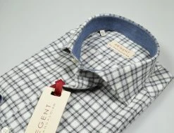 Regent By Pancaldi Camicia In Flanella Slim Fit Pancaldi Grigio A Quadri -Meyer Shop 0 4a1e8e28 1562