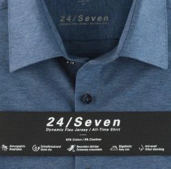 Camicia Olymp Level Five In Jersey Azzurra Slim Fit -Meyer Shop 0 4acf4c22 706