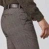 MEYER Exclusive Pantalone Modern Fit Marrone Fantasia Principe Di Galles Meyer
