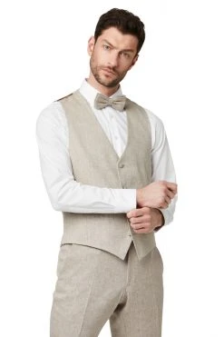 DIGEL Ceremony Vintage Abito Digel Stile Vintage Slim Fit Beige In Misto Lino -Meyer Shop 0 4d148096 1280