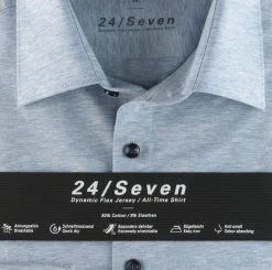 Camicia Olymp Level Five In Jersey Celeste Slim Fit -Meyer Shop 0 4df23544 706