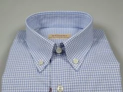 Regent By Pancaldi Camicia Regular Fit Pancaldi Cotone A Quadretti Celeste -Meyer Shop 0 4e42b576 1600