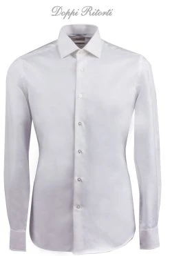 Camicia Ingram Bianca Slim Fit In Cotone Twill Diagonale Doppio Ritorto -Meyer Shop 0 4e5fe77b 1362