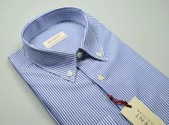 Regent By Pancaldi Camicia Pancaldi A Righe Azzurro Regular Fit Button Down -Meyer Shop 0 4e7b408e 1600