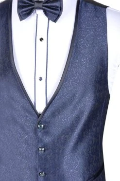 Baggi Men Abito Baggi Blu Damascato Con Petto A Lancia -Meyer Shop 0 4f5fafd2 1700