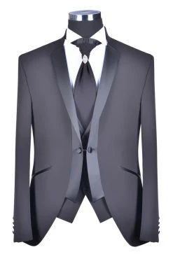 Baggi Men Abito Alla Coreana Da Sposo Nero Baggi Cerimonia -Meyer Shop 0 4f6c362a 1700