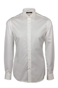 Camicia Cottonstir Slim Fit Ingram Bianca Cotone Twill