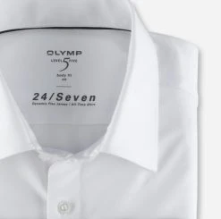 Camicia Olymp Level Five In Jersey Bianca Slim Fit -Meyer Shop 0 5013eee5 706