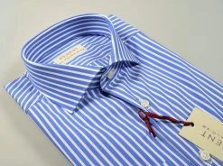Regent By Pancaldi Camicia Pancaldi Slim Fit Azzurra A Righe -Meyer Shop 0 5208d8db 1600