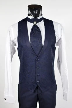 Abito Blu Slim Fit Musani Milano Modello Alla Coreana -Meyer Shop 0 52e3a1a0 1200