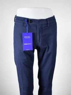 Pantalone Blu Digel In Cotone Lavato Stretch Modern Fit -Meyer Shop 0 582f3190 1200