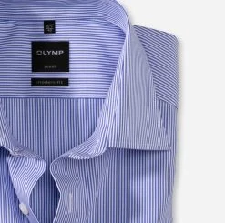 OLYMP Luxor Camicia A Righe Azzurro Olymp Modern Fit Cotone Stiro Facile -Meyer Shop 0 5c3b0a78 706