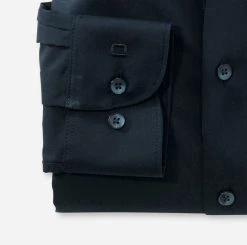 Camicia Blu Olymp Level Five In Cotone Stretch Slim Fit -Meyer Shop 0 5cbff794 706