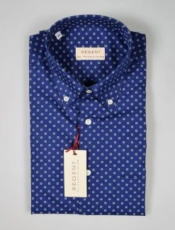 Regent By Pancaldi Camicia Maniche Corte Pancaldi Regular Fit Cotone Stampato -Meyer Shop 0 5ccb8b7b 1200