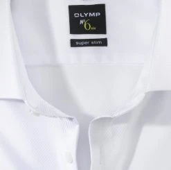 OLYMP No. Six Camicia Olymp Bianca Super Slim Fit Cotone Stretch