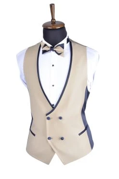 Baggi Men Smoking Beige Baggi Cerimonia Slim Fit Completo Di Panciotto E Papillon -Meyer Shop 0 61e82f50 1700