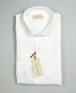 Regent By Pancaldi Camicia Pancaldi Bianca Slim Fit In Puro Lino Collo Alla Francese -Meyer Shop 0 620af6d8 1200
