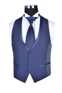 Baggi Men Abito Alla Coreana Da Sposo Blu Marine Baggi Cerimonia -Meyer Shop 0 623c29ba 1700