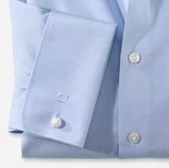 Camicia Olymp Celeste Con Polso Doppio Cotone Facile Stiro Regular Fit -Meyer Shop 0 63176f8f 706