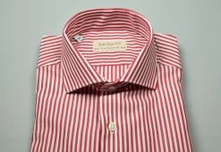Regent By Pancaldi Camicia A Righe Rosse Pancaldi Slim Fit In Cotone -Meyer Shop 0 640c2dac 1600