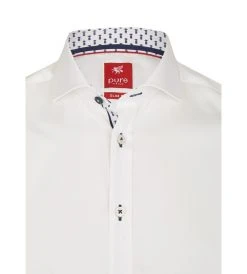 PURE SHIRT Camicia Bianca Pure Slim Fit In Cotone Interno Collo E Polso In Contrasto -Meyer Shop 0 65613d12 1000