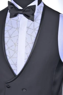 Baggi Men Smoking Nero Baggi Cerimonia Slim Fit Completo Di Panciotto E Papillon -Meyer Shop 0 656fa445 1700