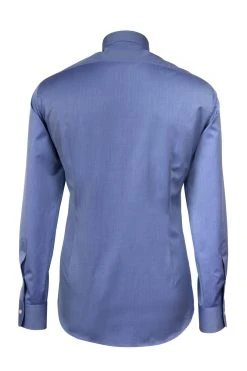 Camicia Ingram Azzurra Slim Fit Puro Cotone No Stiro
