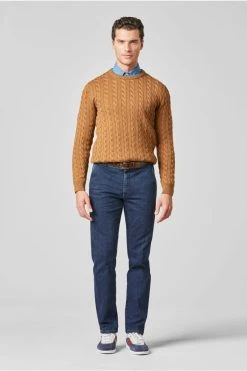 Pantalone Meyer In Denim Blu Stone Super Stretch Regular Fit -Meyer Shop 0 667f17b8 1200