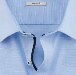 OLYMP Level Five Camicia Olymp Celeste Slim Fit Cotone Stretch -Meyer Shop 0 6698c9c2 706