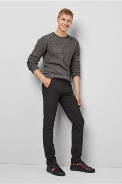 Pantalone Nero In Lana Bi-stretch M5 By Meyer Modern Fit -Meyer Shop 0 686f6996 1200