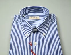 Regent By Pancaldi Camicia Pancaldi Righe Azzurro Regular Fit Button Down -Meyer Shop 0 694c8060 1543