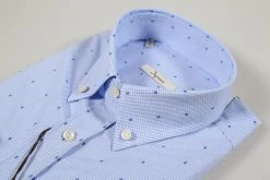 Camicia Ingram A Quadretti Button Down Micro Disegno Fil Coupè