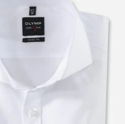 OLYMP Level Five Camicia Bianca Olymp Collo Alla Francese Slim Fit Cotone Stretch -Meyer Shop 0 6a6d0d08 706