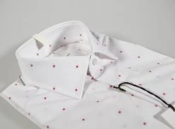 Camicia Ingram Slim Fit Fil Coupè Rosso