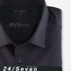 OLYMP Level Five Camicia Olymp Blu Scuro Level Five In Jersey Slim Fit