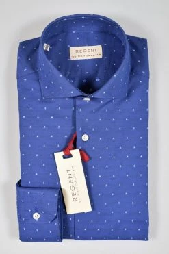 Regent By Pancaldi Camicia Slim Fit Azzurro Collo Francese Puro Cotone Ricamato -Meyer Shop 0 6f287dc1 1200
