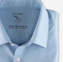 OLYMP No. Six Camicia Olymp In Jersey Celeste Super Slim Fit -Meyer Shop 0 6f4b6cd5 706